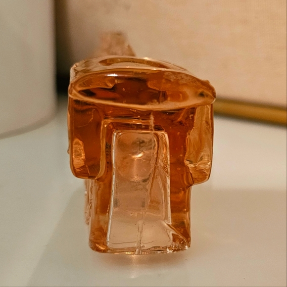 Vintage Pink Depression Glass Train Engine Candy Container - Picture 4 of 7